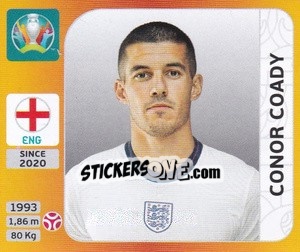 Sticker Conor Coady - UEFA Euro 2020 Tournament Edition. 678 Stickers version n. 406 - Panini