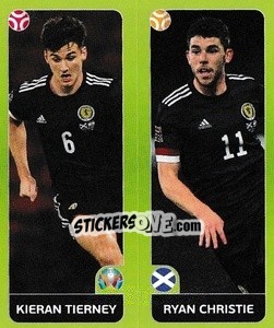 Sticker Kieran Tierney / Ryan Christie - UEFA Euro 2020 Tournament Edition. 678 Stickers version n. 430 - Panini