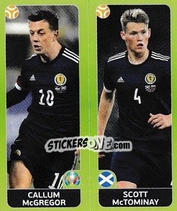 Sticker Callum McGregor / Scott McTominay - UEFA Euro 2020 Tournament Edition. 678 Stickers version - Panini