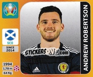Sticker Andrew Robertson - UEFA Euro 2020 Tournament Edition. 678 Stickers version n. 442 - Panini