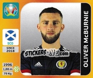 Sticker Oliver McBurnie - UEFA Euro 2020 Tournament Edition. 678 Stickers version n. 454 - Panini