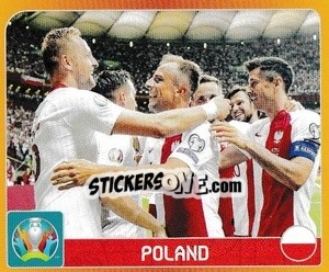 Figurina Group E. Poland - UEFA Euro 2020 Tournament Edition. 678 Stickers version - Panini