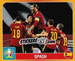 Figurina Group E. Spain - UEFA Euro 2020 Tournament Edition. 678 Stickers version - Panini