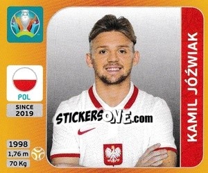 Cromo Kamil Józwiak - UEFA Euro 2020 Tournament Edition. 678 Stickers version - Panini