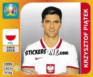 Cromo Krzysztof Piatek - UEFA Euro 2020 Tournament Edition. 678 Stickers version - Panini