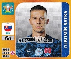 Cromo Ľubomír Šatka - UEFA Euro 2020 Tournament Edition. 678 Stickers version - Panini