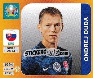 Figurina Ondrej Duda - UEFA Euro 2020 Tournament Edition. 678 Stickers version - Panini