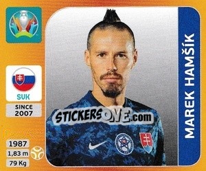 Cromo Marek Hamšík - UEFA Euro 2020 Tournament Edition. 678 Stickers version - Panini