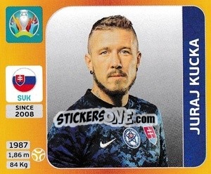 Figurina Juraj Kucka - UEFA Euro 2020 Tournament Edition. 678 Stickers version - Panini
