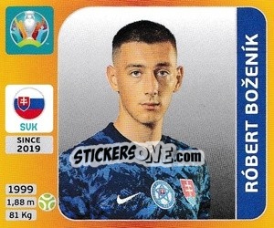 Sticker Róbert Boženík - UEFA Euro 2020 Tournament Edition. 678 Stickers version n. 511 - Panini