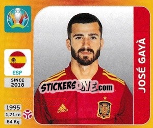 Sticker José Gayà - UEFA Euro 2020 Tournament Edition. 678 Stickers version n. 517 - Panini