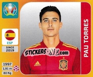Sticker Pau Torres - UEFA Euro 2020 Tournament Edition. 678 Stickers version - Panini