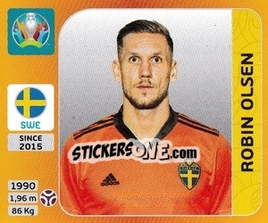 Sticker Robin Olsen - UEFA Euro 2020 Tournament Edition. 678 Stickers version n. 547 - Panini