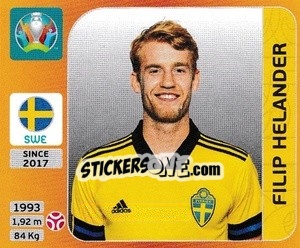 Sticker Filip Helander - UEFA Euro 2020 Tournament Edition. 678 Stickers version n. 552 - Panini