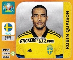 Sticker Robin Quaison - UEFA Euro 2020 Tournament Edition. 678 Stickers version n. 566 - Panini