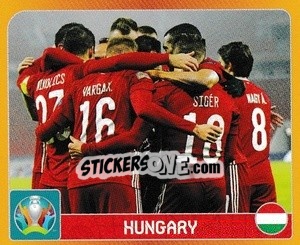 Sticker Group F. Hungary - UEFA Euro 2020 Tournament Edition. 678 Stickers version - Panini