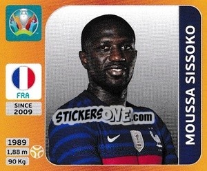 Sticker Moussa Sissoko - UEFA Euro 2020 Tournament Edition. 678 Stickers version - Panini