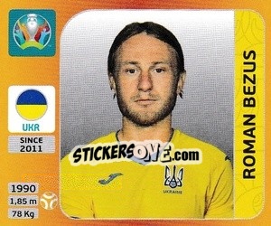 Cromo Roman Bezus - UEFA Euro 2020 Tournament Edition. 678 Stickers version - Panini