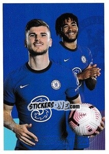 Cromo Timo Werner / Reece James (Chelsea) - Premier League Inglese 2020-2021 - Panini