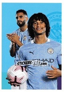 Sticker Nathan Ake / Riyad Mahrez (Manchester City) - Premier League Inglese 2020-2021 - Panini