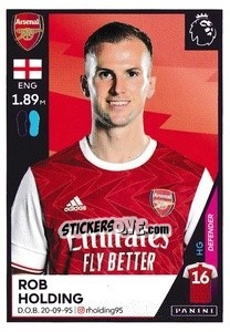 Sticker Rob Holding - Premier League Inglese 2020-2021 n. 30 - Panini