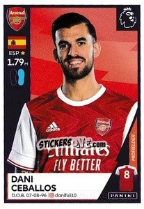 Figurina Dani Ceballos - Premier League Inglese 2020-2021 - Panini