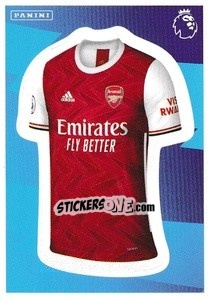 Sticker Home Kit (Arsenal) - Premier League Inglese 2020-2021 n. 35 - Panini