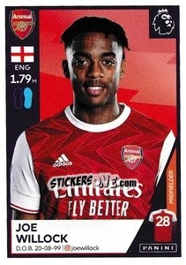 Sticker Joe Willock - Premier League Inglese 2020-2021 n. 38 - Panini