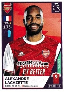 Sticker Alexandre Lacazette - Premier League Inglese 2020-2021 - Panini