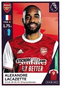 Sticker Alexandre Lacazette - Premier League Inglese 2020-2021 n. 40 - Panini