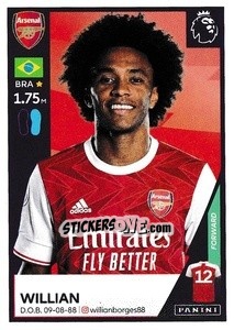Sticker Willian - Premier League Inglese 2020-2021 n. 41 - Panini