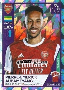 Sticker Pierre-Emerick Aubameyang (Captain) - Premier League Inglese 2020-2021 n. 42 - Panini