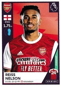 Sticker Reiss Nelson - Premier League Inglese 2020-2021 n. 44 - Panini