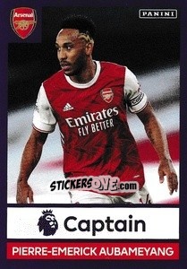 Sticker Pierre-Emerick Aubameyang (Captain) - Premier League Inglese 2020-2021 n. 51 - Panini