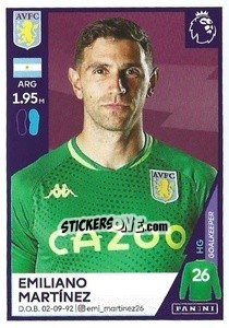 Sticker Emiliano Martínez - Premier League Inglese 2020-2021 n. 54 - Panini
