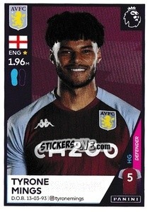 Cromo Tyrone Mings - Premier League Inglese 2020-2021 - Panini