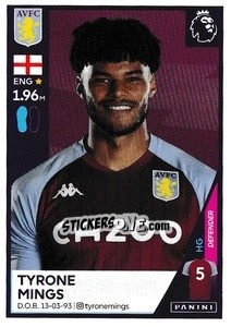 Sticker Tyrone Mings - Premier League Inglese 2020-2021 n. 57 - Panini