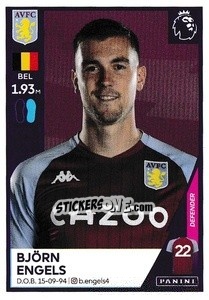 Sticker Björn Engels - Premier League Inglese 2020-2021 - Panini