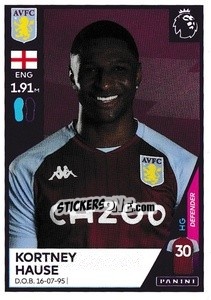 Sticker Kortney Hause - Premier League Inglese 2020-2021 n. 62 - Panini
