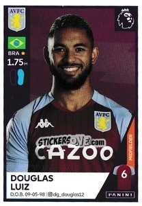 Cromo Douglas Luiz - Premier League Inglese 2020-2021 - Panini