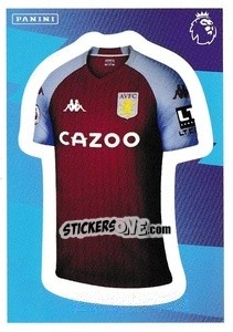 Sticker Home Kit (Aston Villa) - Premier League Inglese 2020-2021 n. 64 - Panini