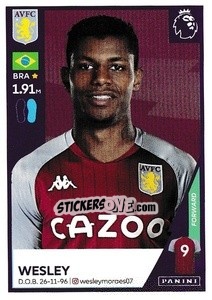 Sticker Wesley - Premier League Inglese 2020-2021 n. 72 - Panini