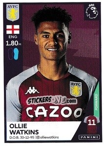 Cromo Ollie Watkins - Premier League Inglese 2020-2021 - Panini