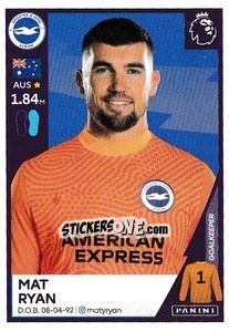 Sticker Mathew Ryan - Premier League Inglese 2020-2021 - Panini