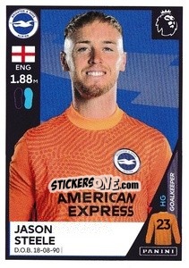 Sticker Jason Steele - Premier League Inglese 2020-2021 - Panini