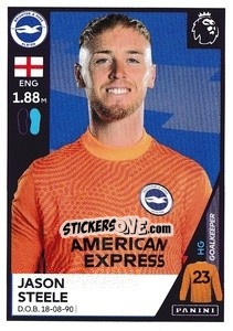 Sticker Jason Steele - Premier League Inglese 2020-2021 n. 83 - Panini
