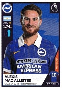 Cromo Alexis Mac Allister - Premier League Inglese 2020-2021 - Panini