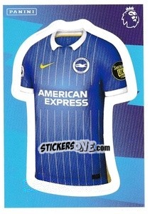 Sticker Home Kit (Brighton & Hove Albion) - Premier League Inglese 2020-2021 - Panini