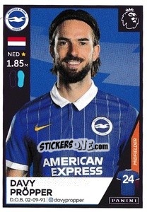 Figurina Davy Pröpper - Premier League Inglese 2020-2021 - Panini