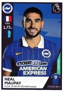 Figurina Neal Maupay - Premier League Inglese 2020-2021 - Panini